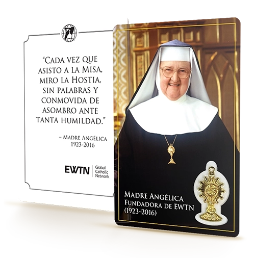 251119 Ewtn Mother Angelica Medallion Relaunch Spanish Card
