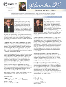EWTN November 2025 Family Newsletter
